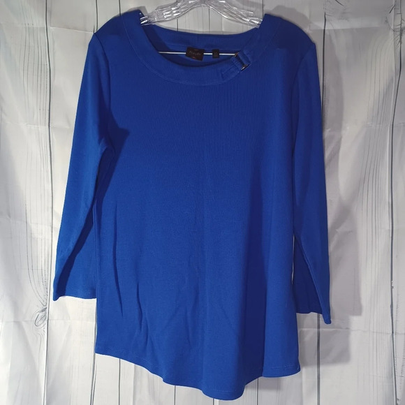 Rafaella Tops - Rafaella 3/4 sleeve 100% cotton shirt
